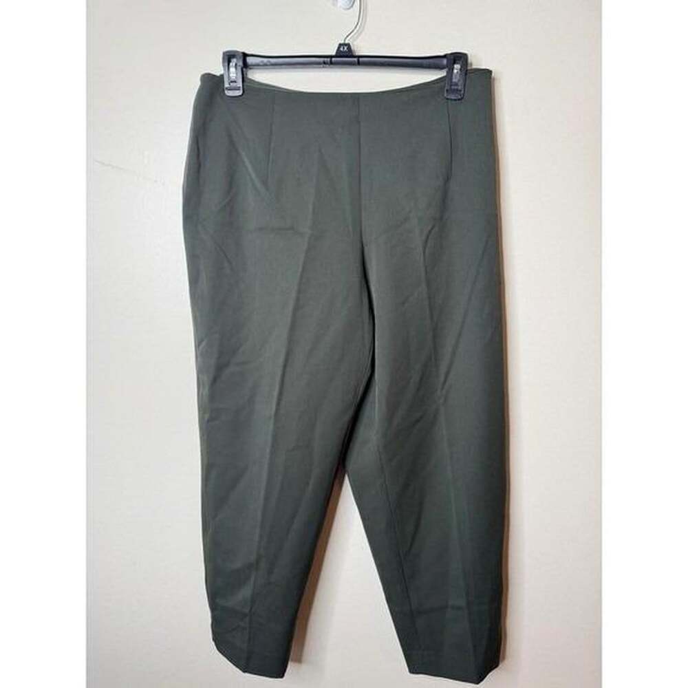 Talbots Women's Green Tailored-trousers